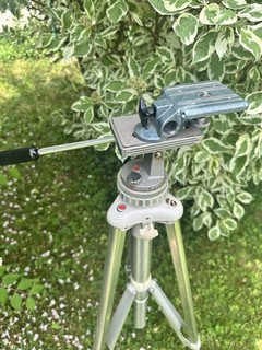 Linhof Stativ klassisches Profi Fotografenstativ mit Neiger aus den 60er/70er