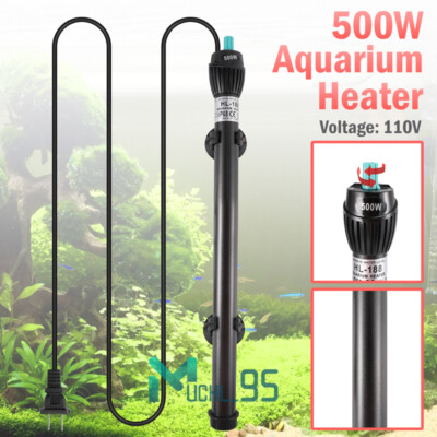 Aquarium Water Heater Submersible Fish Tank Thermostat Heating Anti-Explosion US