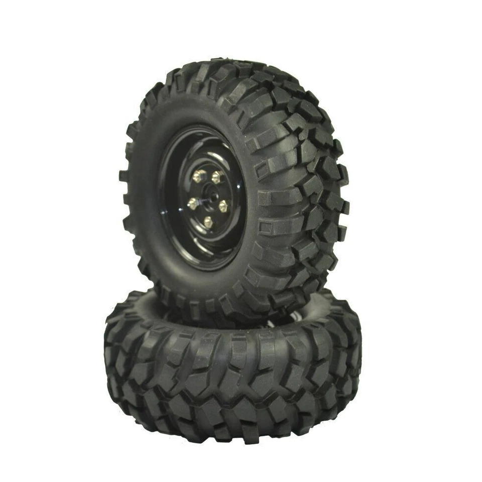 4x 1/10 Rubber Tires Wheels Rims 12mm Hex 1.9'' For HPI HSP Tamiya RC Buggy Car - Image 4 of 4