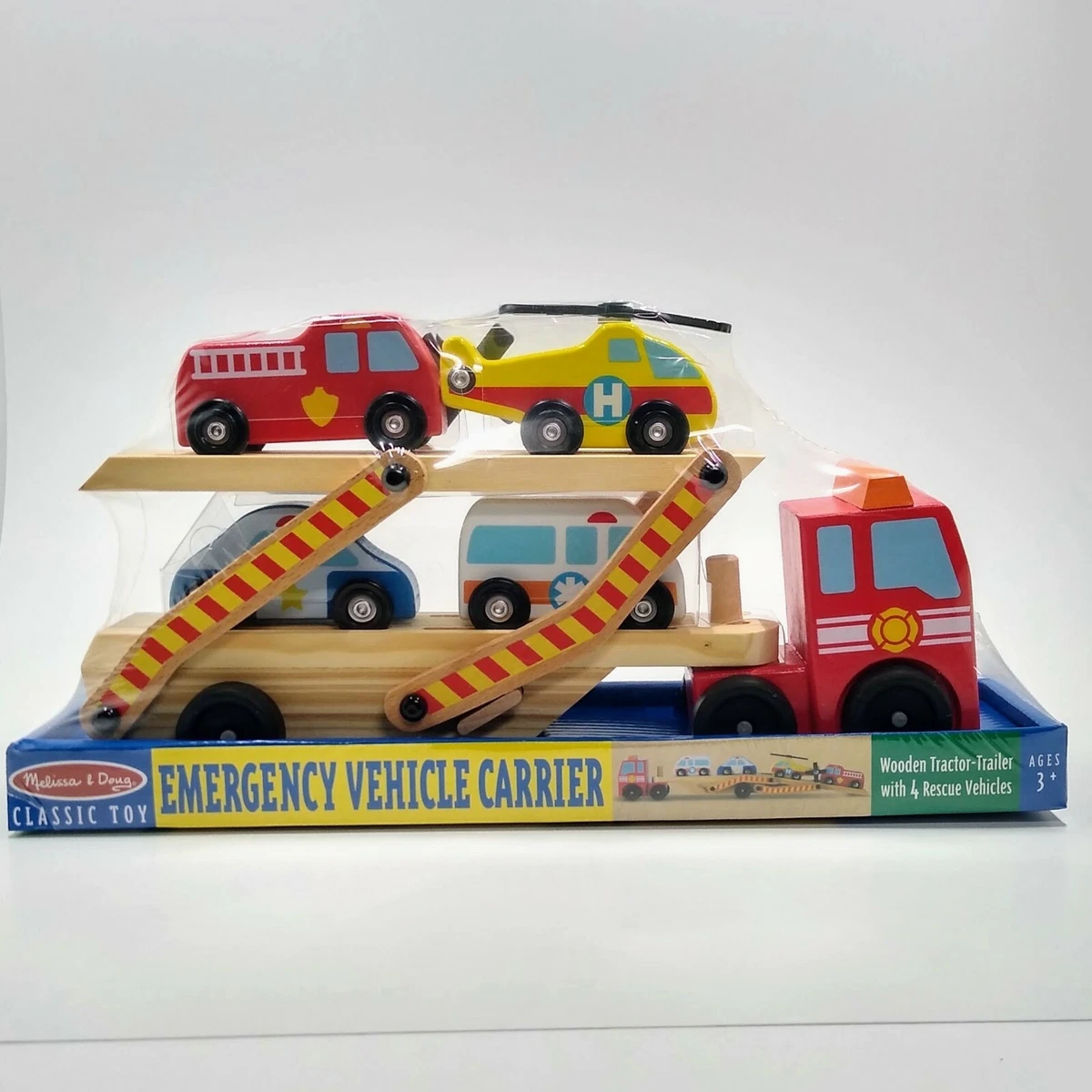 Melissa & doug hot sale emergency vehicle carrier
