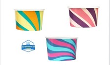 4oz/6oz/8oz/12oz/16oz Ice Cream Paper Cups, Dessert Container, Tubs