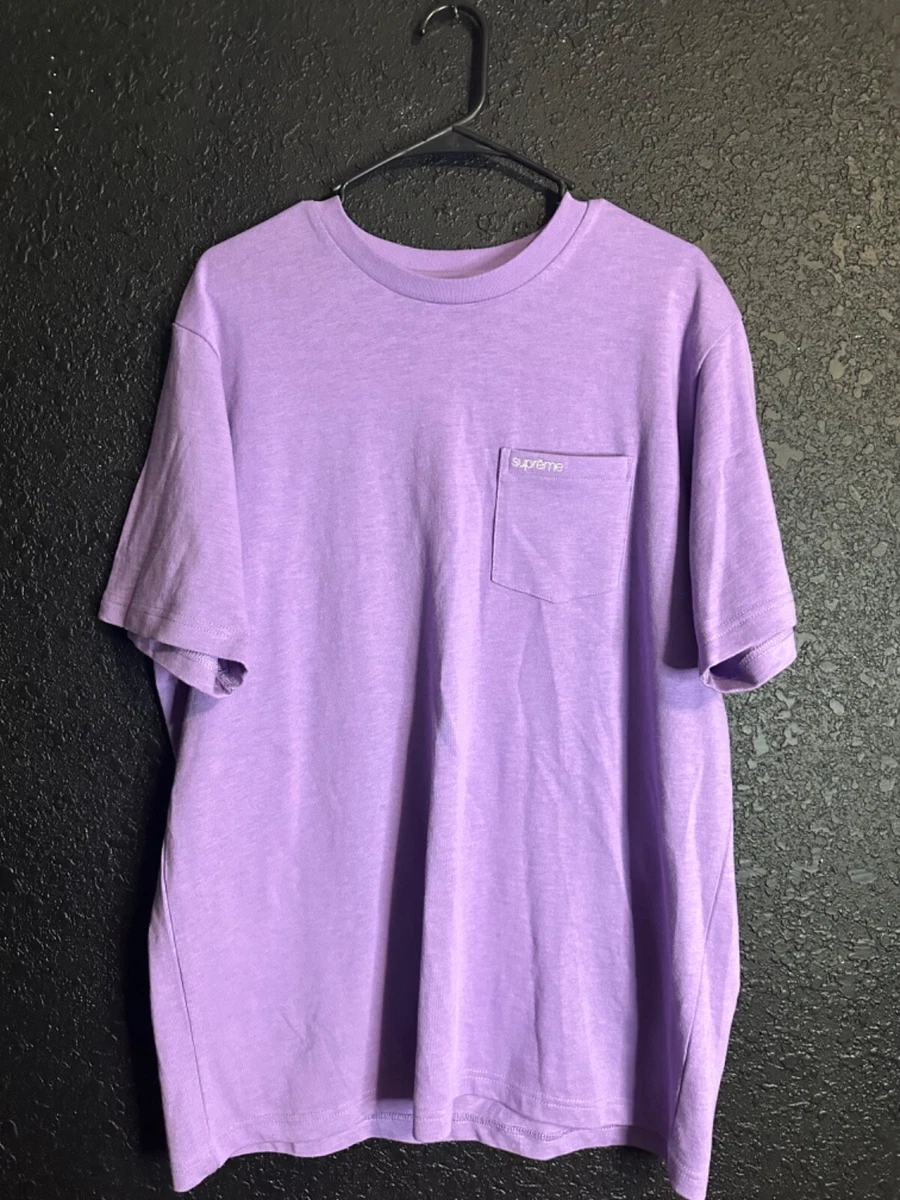 Supreme S/S Pocket Tee T-Shirt Size Large Violet FW21 Supreme New York 2021  New