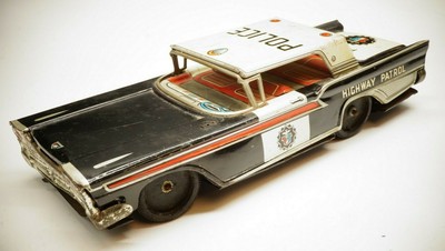 vintage toy police cars