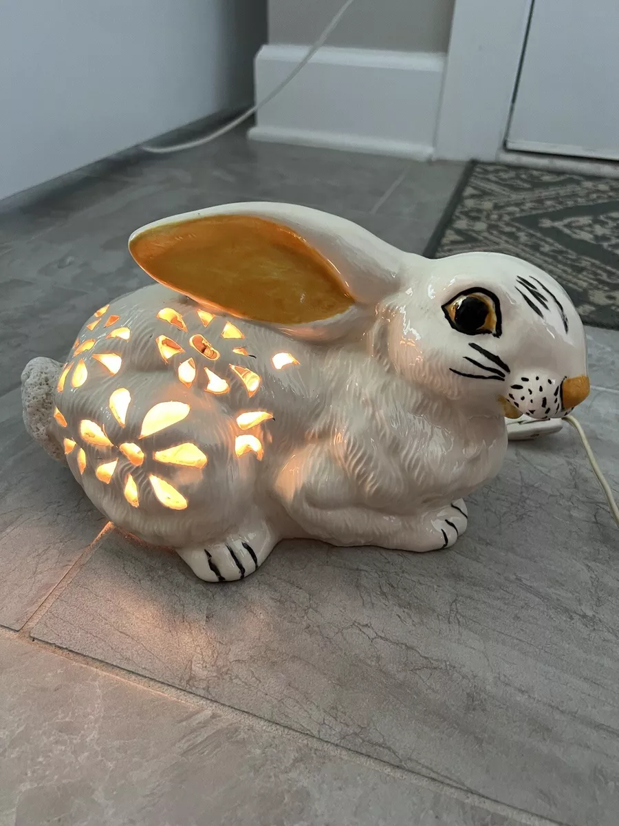 Ceramic bunny lamp deals