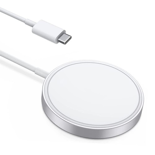 Caricabatteria wireless veloce 15 W per Apple MagSafe iPhone 15 14 13 12 11 XR XS Pro Max - Foto 6 di 13