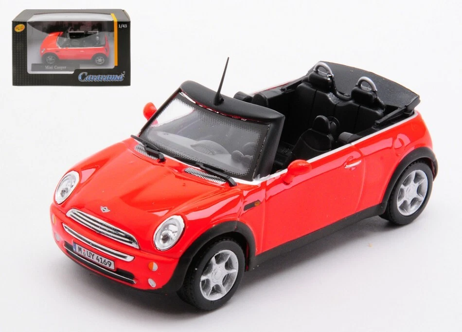 MODELLINO AUTO STATICO CARARAMA NEW MINI COOPER CABRIOLET 2005 ROSSO SCALA 1:43 - Immagine 4 di 4