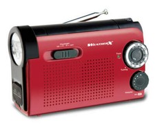 WeatherX WR182R LED Flashlight Radio Combo Red W/AM/FM  Weatherband Radio