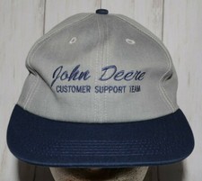 John Deere Customer Support Team Hat Cap Snapback Vintage Made In USA