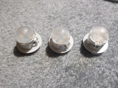 Three Lemax Christmas village building LED light Moonlander spare bulb parts