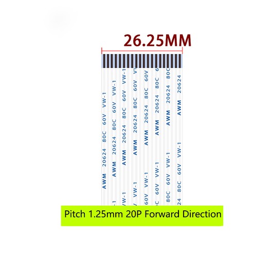FFC/FPC Flexible Band Kabel Draht 80C 60V VW-1 4/5/6/7/8/9/10-30P, Pitch 1.25mm - Bild 34 von 47