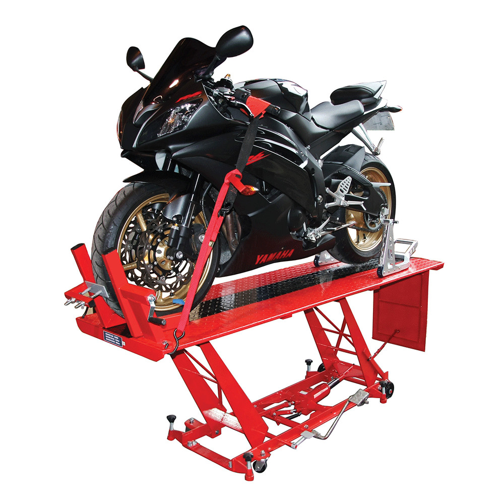 BIKETEK HYDRAULIC MOTORCYCLE WORKSHOP LIFT TABLE HEAVY DUTY CE APPROVED