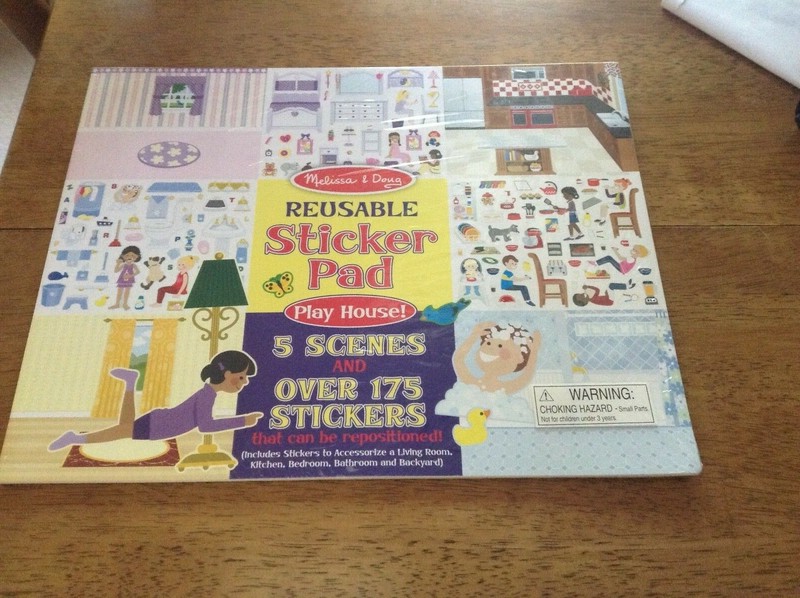 New Melissa & Doug Reusable Sticker Pad Play House  #4197