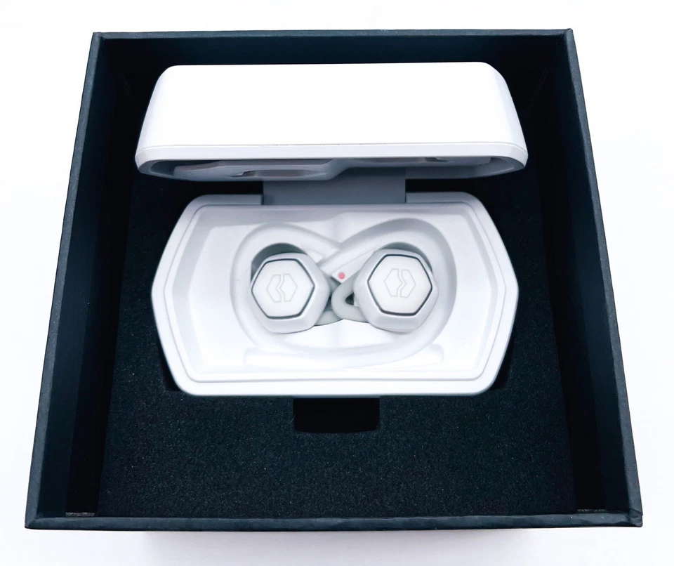 V-MODA Hexamove Pro Wireless Bluetooth Earbuds W/ Qualcomm aptX - White - Image 4 of 4