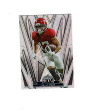 2024 Leaf Metal Football Silver Prismatic Isaiah Bond Base     Card 44