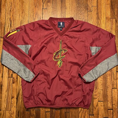 GIII Sports By Carl Banks Cleveland Cavaliers Windbreaker Pullover Wine Size L
