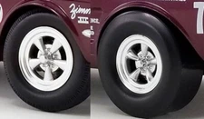 A/FX DRAG WHEEL AND TIRE SET RACING RUBBER WHEELS 1:18 ACME A1801839W GMP