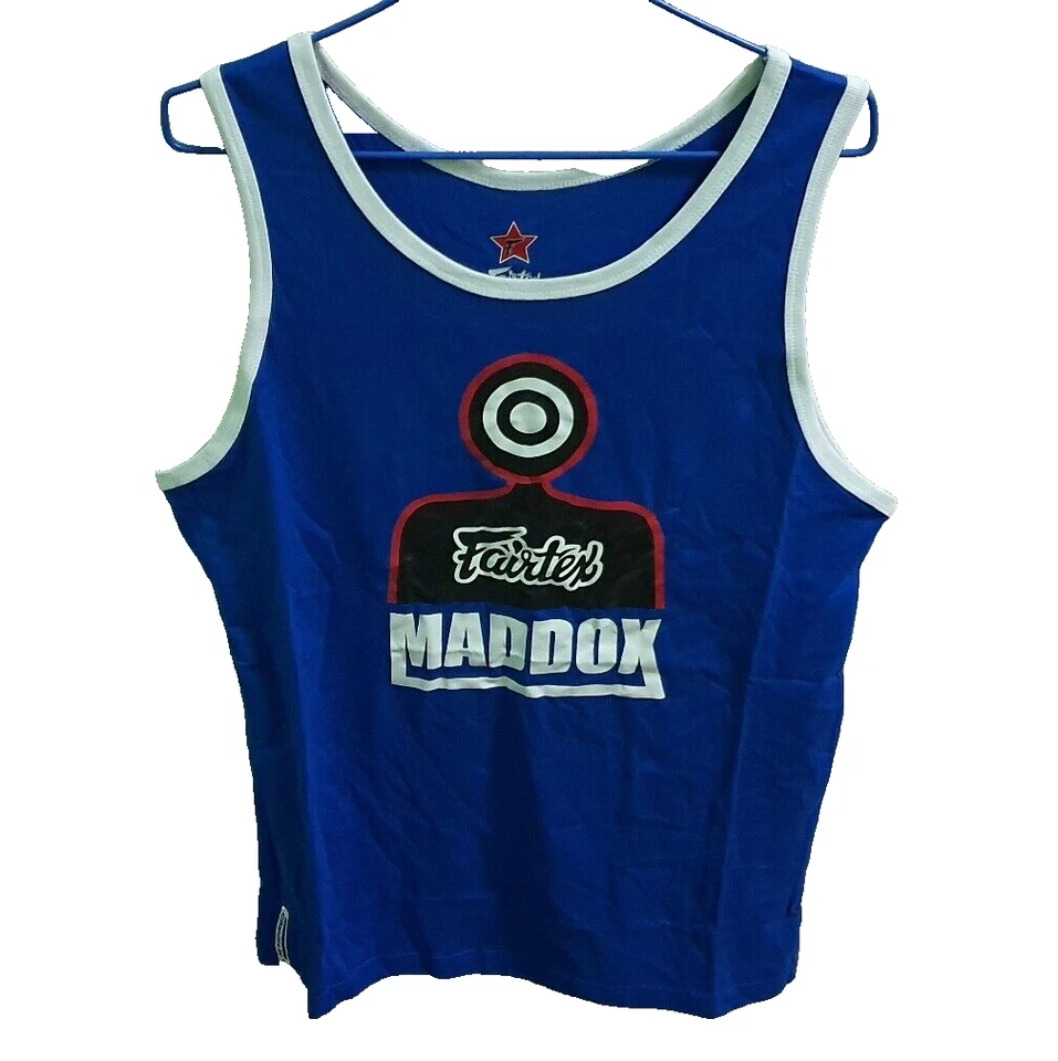 VEST FAIRTEX TANK TOP SLEEVELESS MADDOX SPORT JOGGING RUNNING FITNESS M BLUE - Image 2 of 3