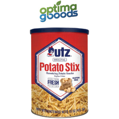 Utz Potato Stix, Original   15 Oz. Canister   Shoestring Potato Sticks.