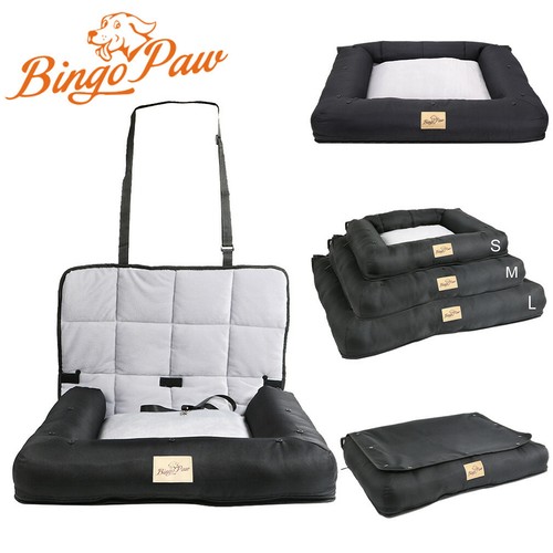 Advanced Comfortable Padded Pet Dog Car Boot Bed with Pull Down Bumper