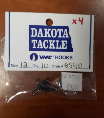 VMC Hooks Size 12 Quantity of 10 Style #8540