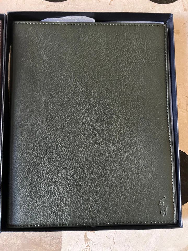 3 Polo Ralph Lauren Leather Tablet Case Brown Black Fr Original Apple iPad $98 - Image 2 of 4