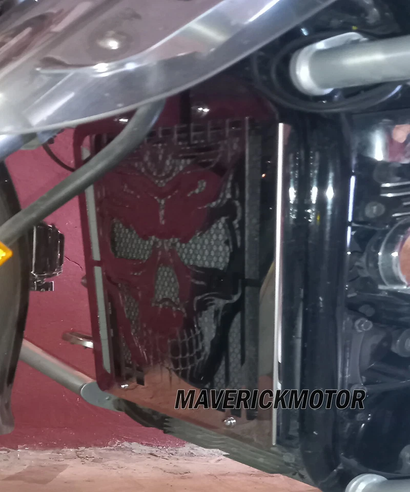 Protector de rejilla de cubierta de radiador para Kawasaki Vulcan VN1500 VN1600 VN 1500/1600 02-2008 Foto 2 de 4