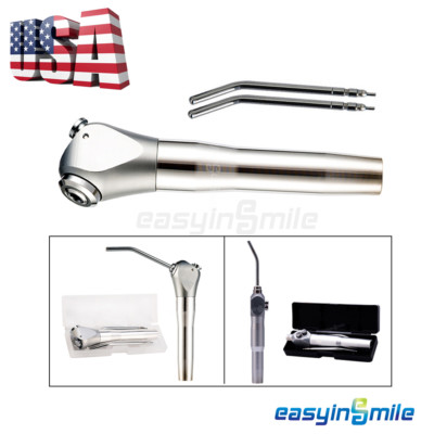 #ad EASYINSMILE Dental 3 Way Air Water Spray Triple Syringe Handpiece 2 Nozzles Tips $12.99