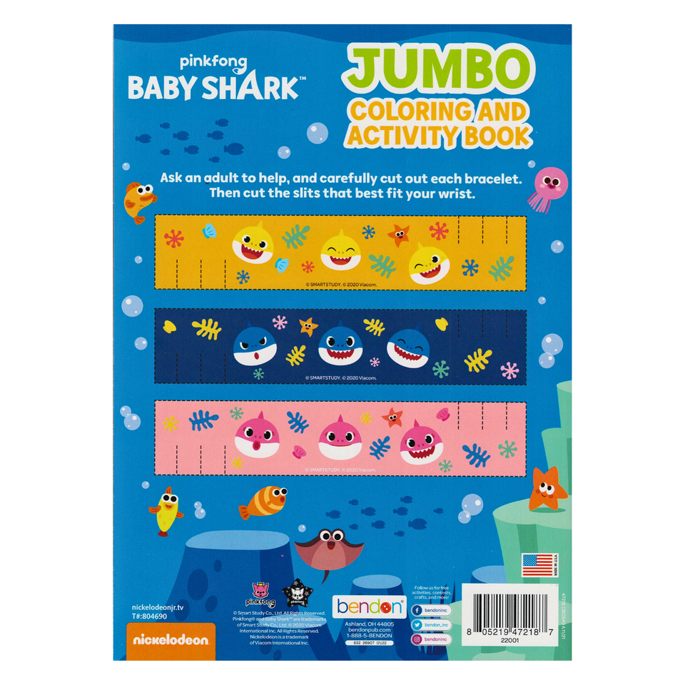 Pinkfong Baby Shark Gigantic Coloring Activity Book - 192 Pages