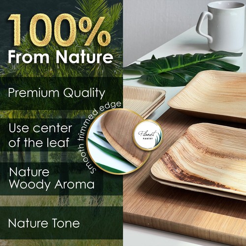 Planet Pantry Disposable Palm Leaf Oval Tray & Platter - Picture 5 of 24