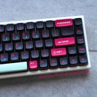 Miami Black Pink PBT Keycaps Set Ball Shape for Cherry MX Mechanical Keyboards