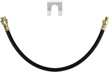 18" Flexible Rubber Brake Line - 3/8"-24 External to Internal Thread, DOT Compli