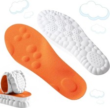 Steppers Insoles for Men Women, 2026 New 4D Memory Foam Cloud Insoles, Cuttable