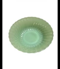 Vintage Anchor Hocking Fire-King Jadeite Shell Scalloped Swirl Pattern Bowl