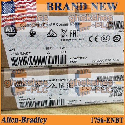 1756-ENBT PLC-AB SERA EtherNet/IP ControlLogix Module New Same Day Ship