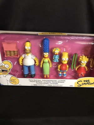 #ad Jakks The Simpsons 5 Inch Family 5 Pack Action Figure Set $30.00
