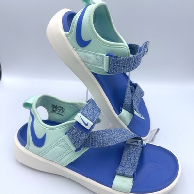 Nike Womens Vista Sandals Size 10 Blue Green DJ6608-300 Strappy Sporty Shoes