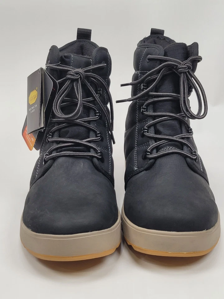 Alpine Design x Kamik Men’s Ezra Black Waterproof Winter Boots Full Leather NEW - Image 2 of 4