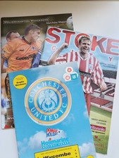 Football League Programmes. Colchester. Stoke. Wolves. Games v Wycombe Wanderers