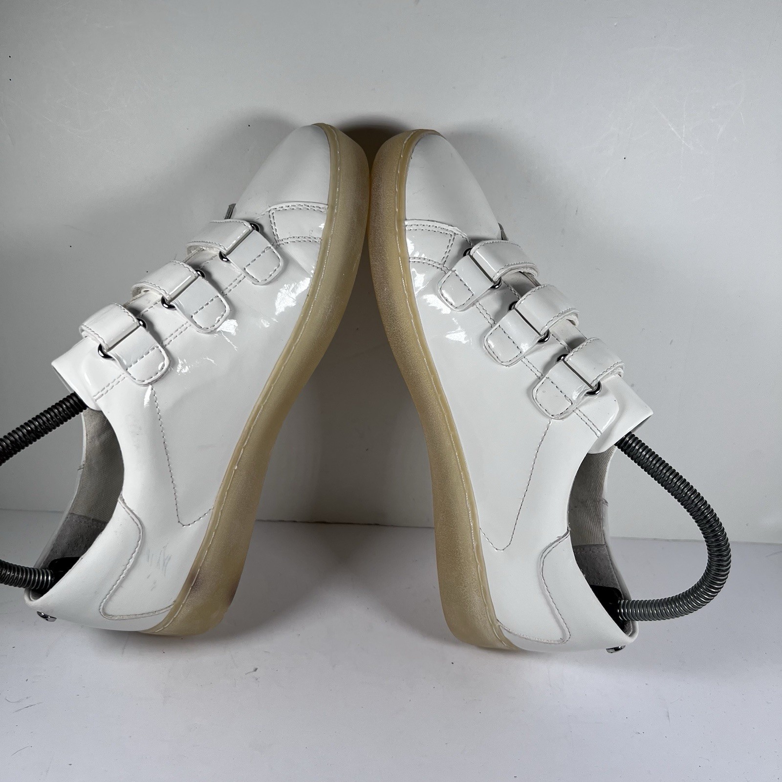 Michael Kors Craig White Triple Hook And Loop Shoes Sneakers Women's 7.5 thumbnail 5