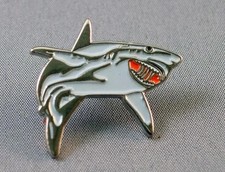 Wholesale 20 x Great White Shark Enamel Pin Badges