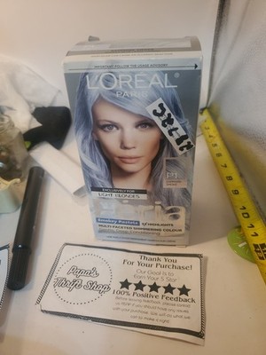 Loreal Paris Feria Permanent Hair Color Creme #P1 SMOKEY BLUE for Light Blondes