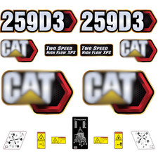 Compatible With 259d3 Decal Kit Skid Steer Stickers - Free Shipping - 3m Vinyl Compatible With 259d3 Decal Kit Skid Steer Stickers - Free Shipping - 3m Vinyl