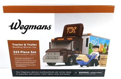 #ad Wegmans Tractor amp; Trailer Building Blocks Set BRAND NEW SEALED $79.99