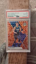 Panini 2019 Mosaic Luka Dončić #44 Reactive Orange Dallas Mavericks PSA 10