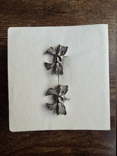 Ted Baker Small Silver Bow Earrings
