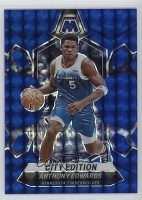 2023-24 Panini Mosaic City Edition Blue Prizm /199 Anthony Edwards #273 0i8b