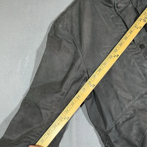Vollebak Planet Earth Jacket Medium Black Waxed Cotton Beeswax Utility Coat image 16