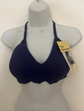 NWT Women  s True  Co Purple Boost Plunge Bra Purple Size M Wireless