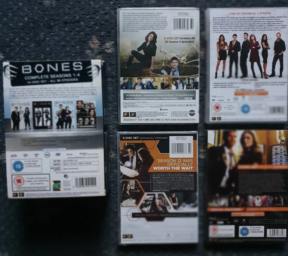 bones dvd collection (1-4, 6, 7, 11, final) - Image 2 of 4