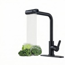 Kitchen Faucet with 3-Function Pull Down Sprayer,Stainless Steel Matte Black